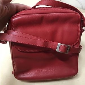 Derek Alexander Red Crossbody Leather Bag